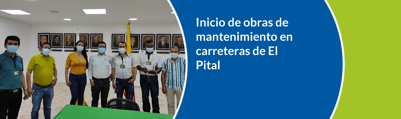 Inicio de obras de mantenimiento en carreteras de El Pital