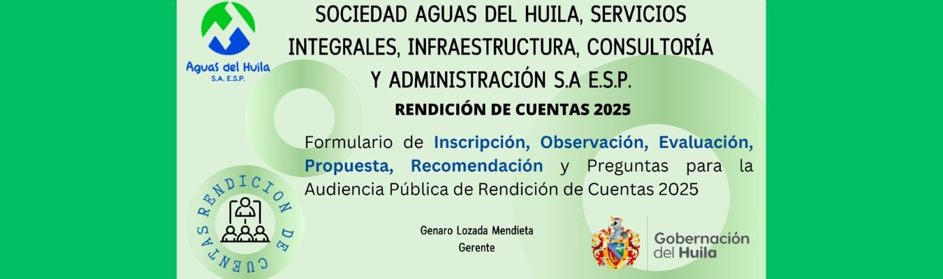 Participa en la Encuesta de Rendición de Cuentas 2025