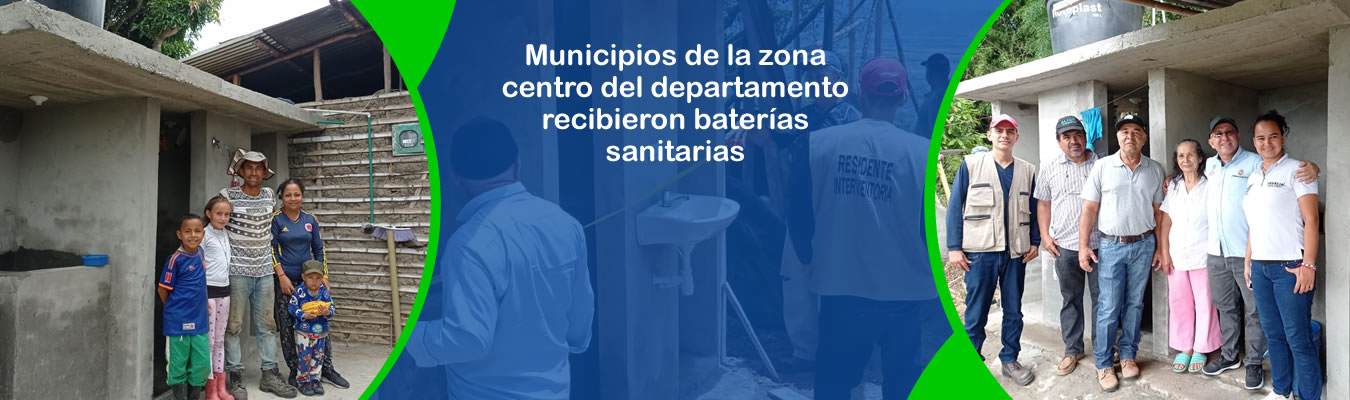 Municipios de la zona centro del departamento recibieron baterias sanitarias